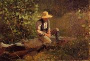Winslow Homer The Whittling Boy USA oil painting artist